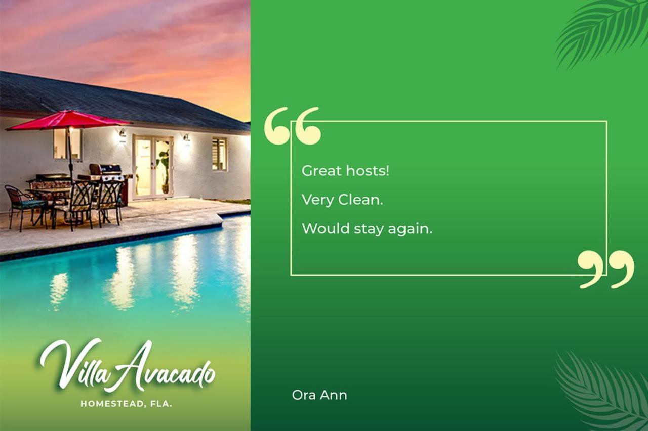 Bright Villa, Heated Pool, 2 Kings, By Everglades, Biscayne & Keys Homestead Extérieur photo